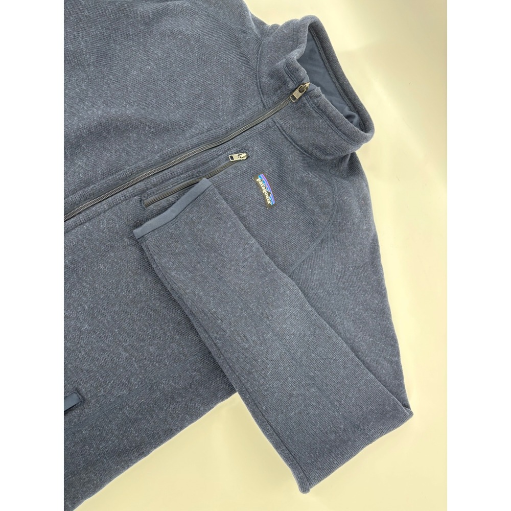 Patagonia Better Sweater Full Zip Fleece Jacket Navy Blue Heather Mens Large